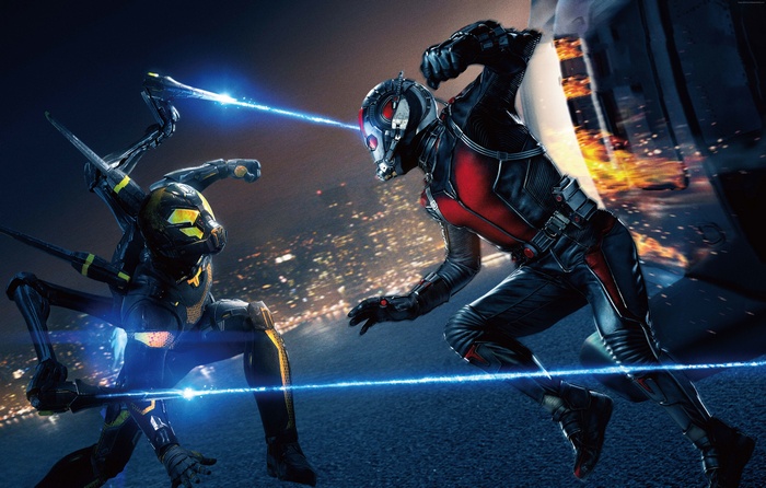 Ant-Man and The Wasp fighting