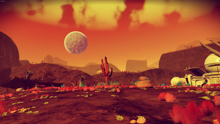 No Man's Sky alien planet landscape