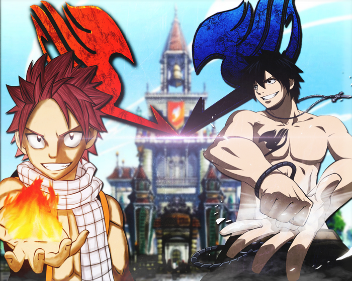 Natsu Dragneel and Gray Fullbuster from Fairy Tail