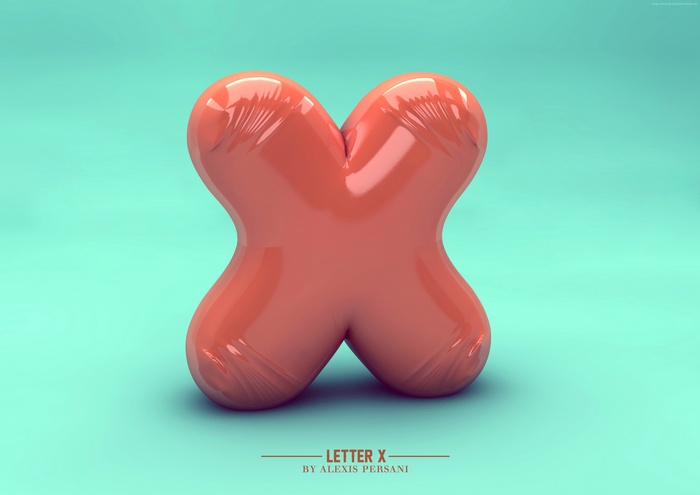 Letter X 4K