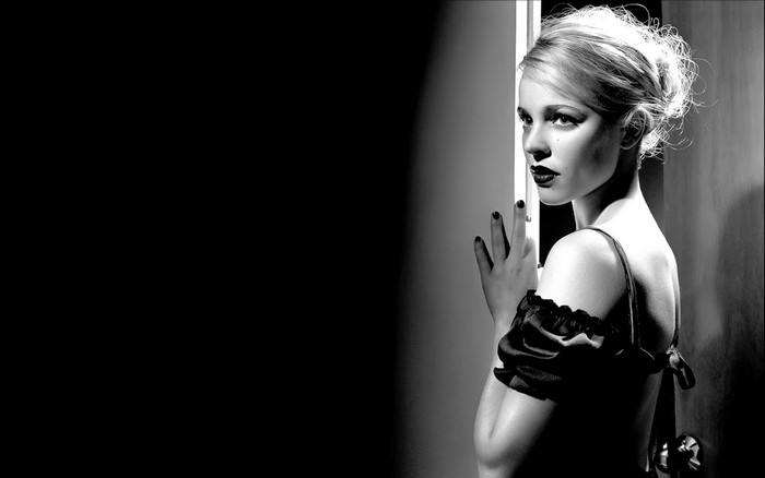 Rachel McAdams in a black and white photoshoot