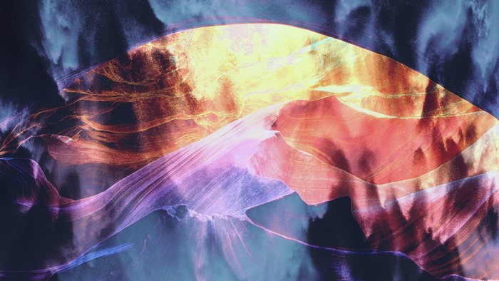 Abstract colorful light and dust