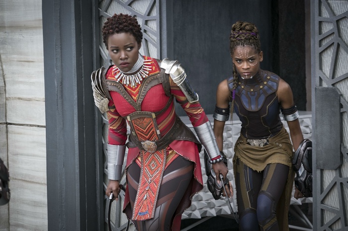 Okoye and Shuri from Black Panther