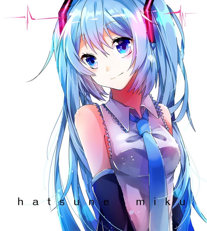 Hatsune Miku from Vocaloid illustration