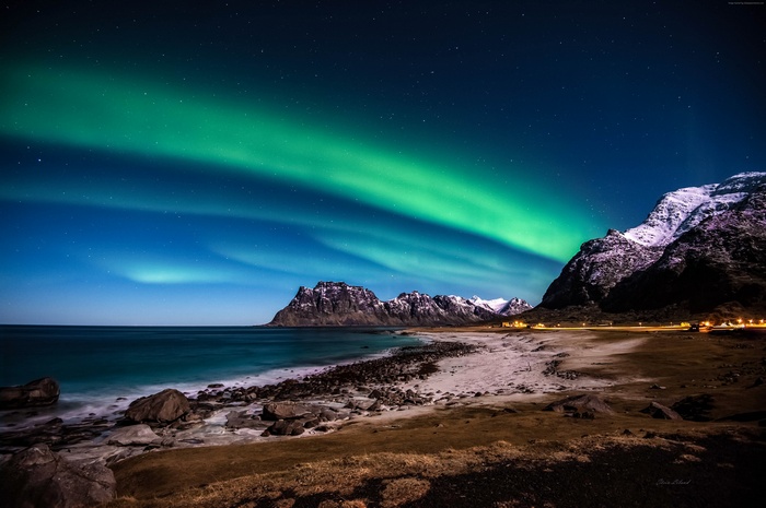Northern Lights over Lofoten Islands, Norway