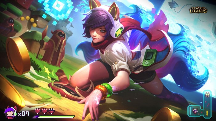Ahri from League of Legends Arcade Skin