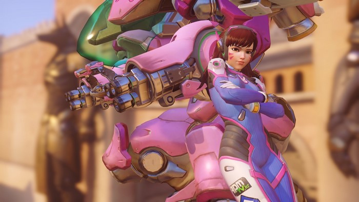 D.Va in her MEKA from Overwatch