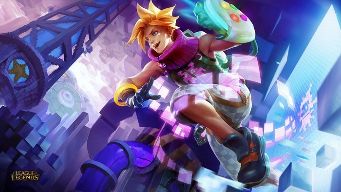 Ezreal from League of Legends with Arcade Skin