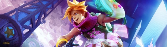 Ezreal from League of Legends with arcade skin