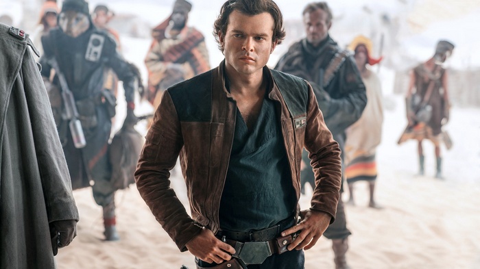 Alden Ehrenreich as Han Solo in Solo: A Star Wars Story