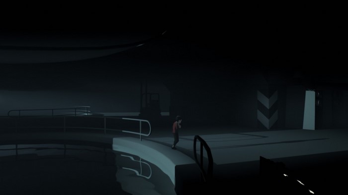 Boy in dark environment from Inside