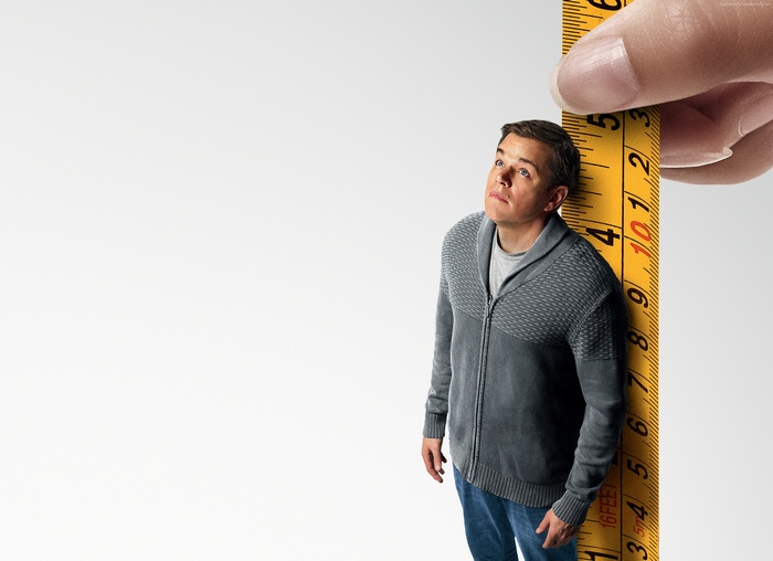 Matt Damon measured by a tape measure