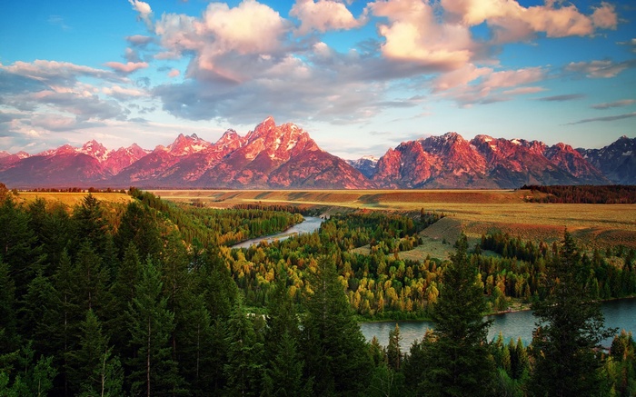 Grand Teton National Park at sunset