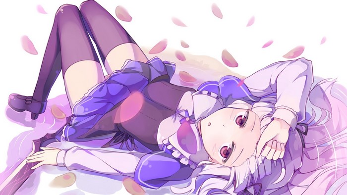 Sigtuna Julie from Absolute Duo lying down