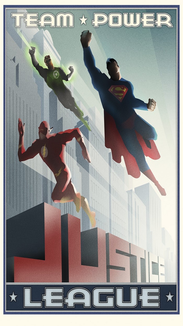 Justice League Team Power Poster