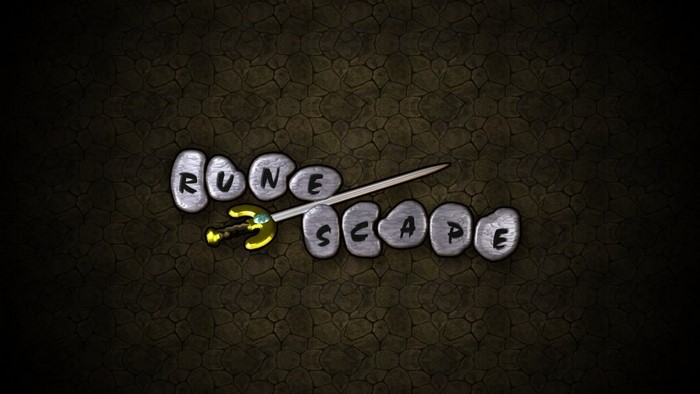 Runescape logo with a sword