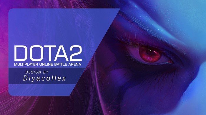 Dota 2 Multiplayer Online Battle Arena Design by DiyacoHex