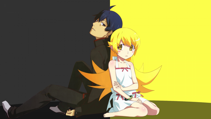 Oshino Shinobu and Araragi Koyomi from Monogatari Series
