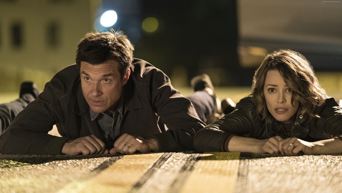 Jason Bateman and Rachel McAdams in Game Night 4K