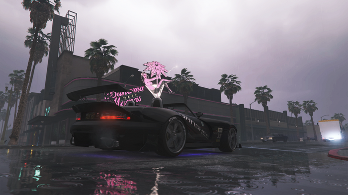 Banshee car in the rain in Grand Theft Auto V