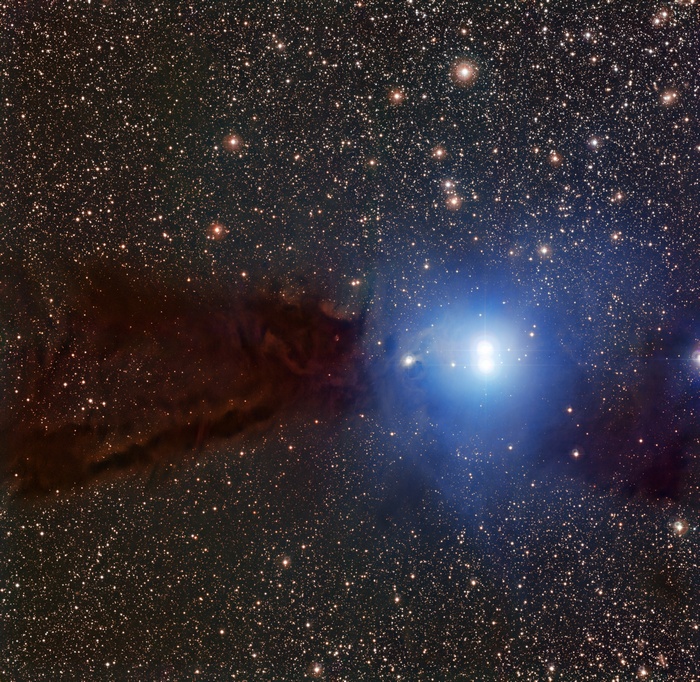 Lupus 3 Nebula with Stars in Space