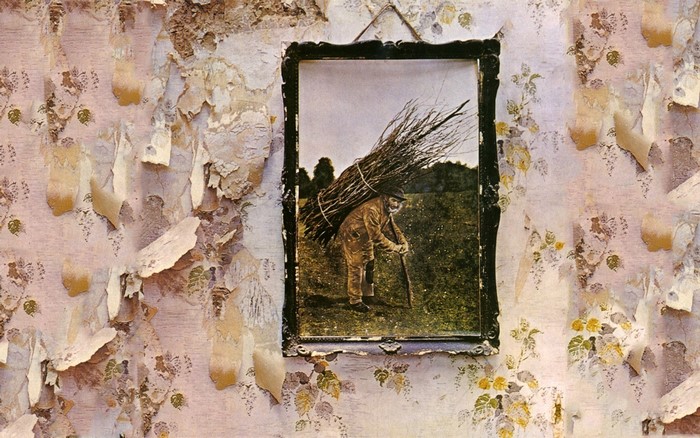 Led Zeppelin IV album cover painting