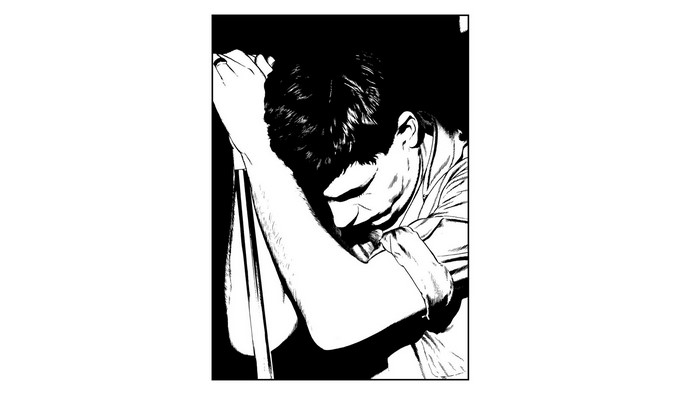 Illustration of Ian Curtis of Joy Division