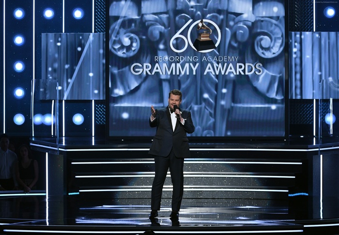 James Corden at the 60th Grammy Awards 2018