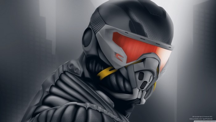 Crysis Nanosuit character close-up