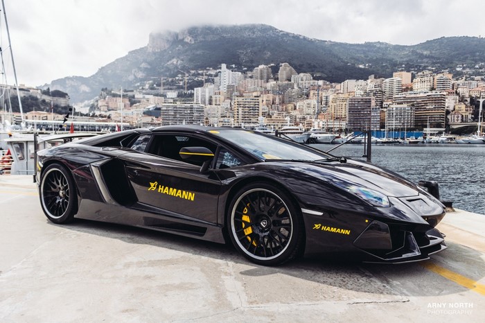 Black Hamann Lamborghini Aventador in Monaco