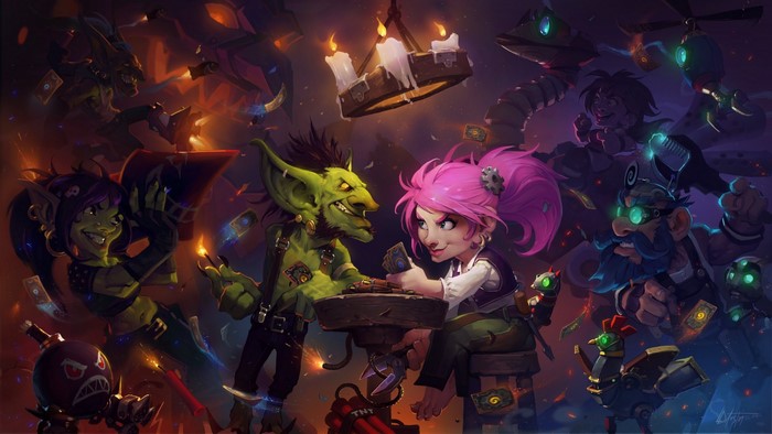 Hearthstone Goblins and Gnomes playing cards