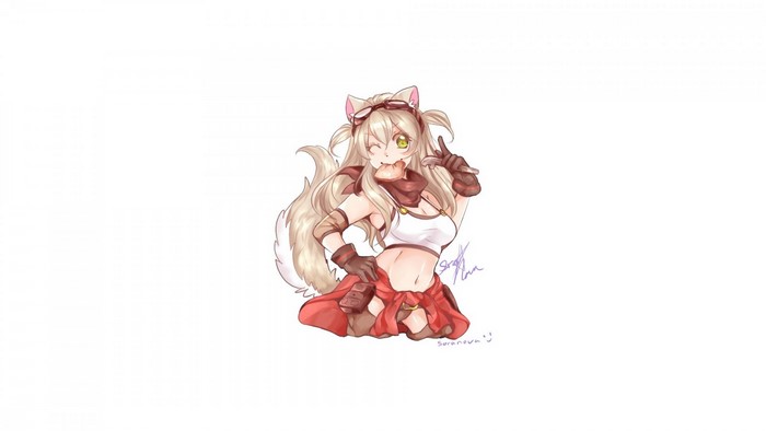 Lily the Fox Mechanic eating bread