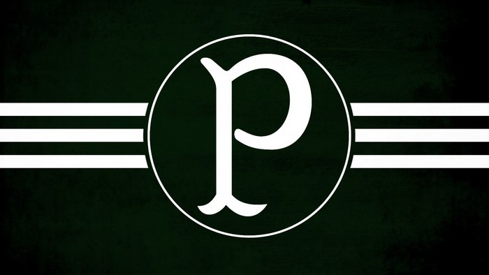 Palmeiras logo with white stripes