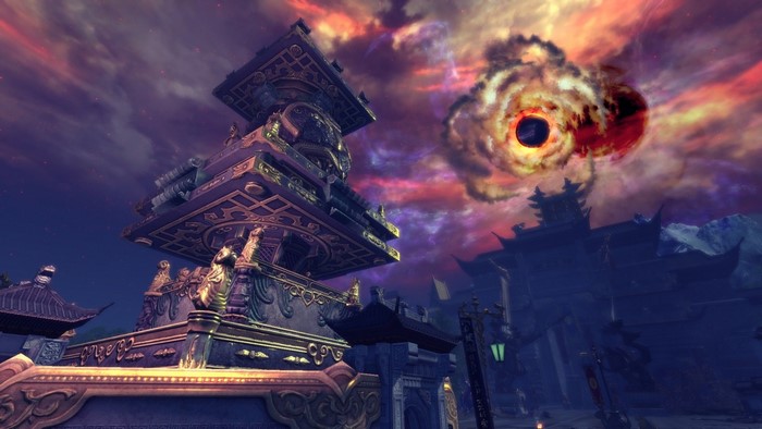 Blade & Soul MMORPG screenshot with cosmic anomaly