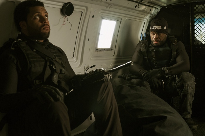 O'Shea Jackson Jr. and 50 Cent in Den of Thieves 4K