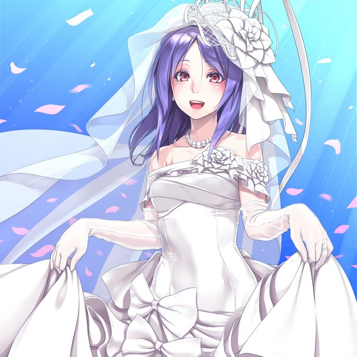 Nagae Iku from Touhou in a wedding dress