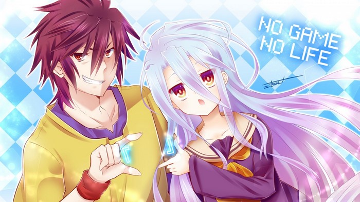 No Game No Life Sora and Shiro Illustration