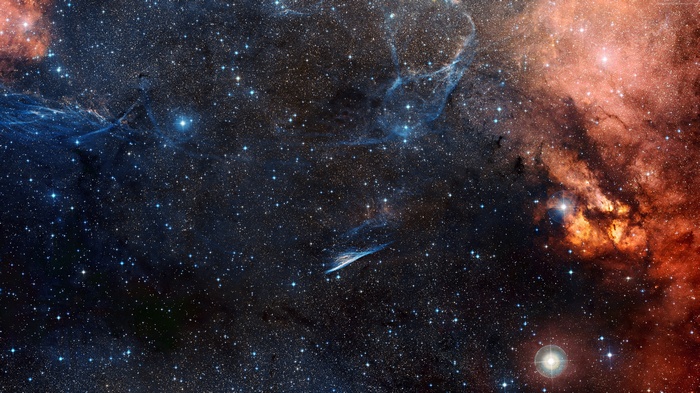 Space with stars and nebulae in 4K