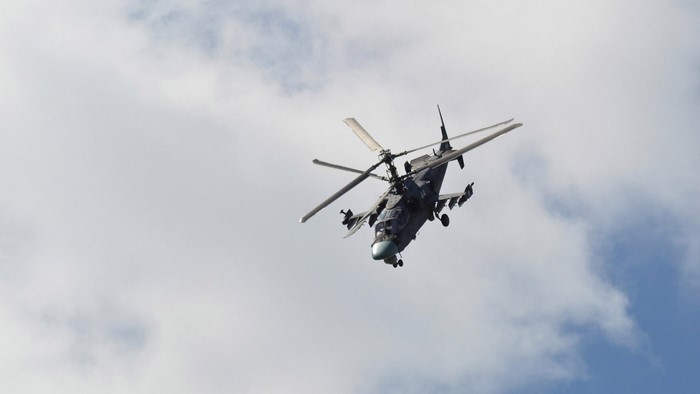 Kamov Ka-52 Military Helicopter in Flight
