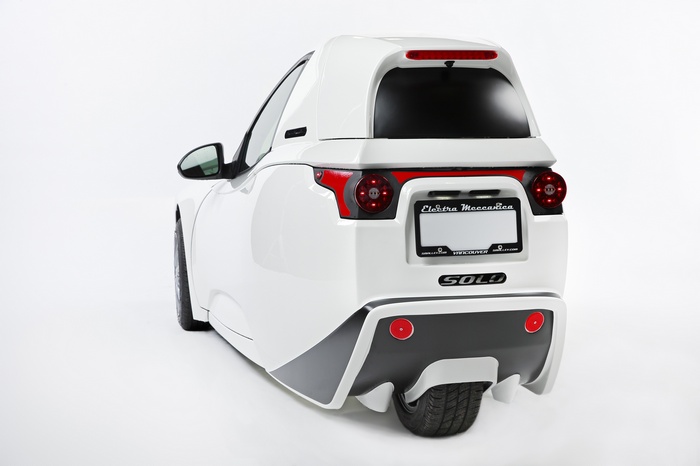 Electra Meccanica Solo electric car rear view
