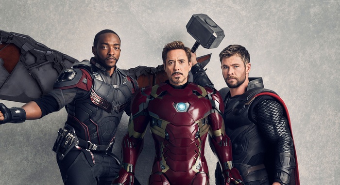 Thor, Avengers: Infinity War, Chris Hemsworth, Falcon, Anthony Mackie, 5K, Iron Man, Robert Downey Jr.
