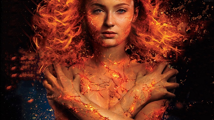 Jean Grey from X-Men: Dark Phoenix 4K