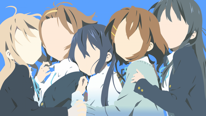 Anime girls from K-On! series