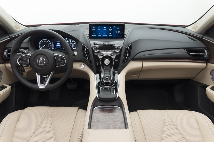 Acura RDX Prototype interior dashboard and seats