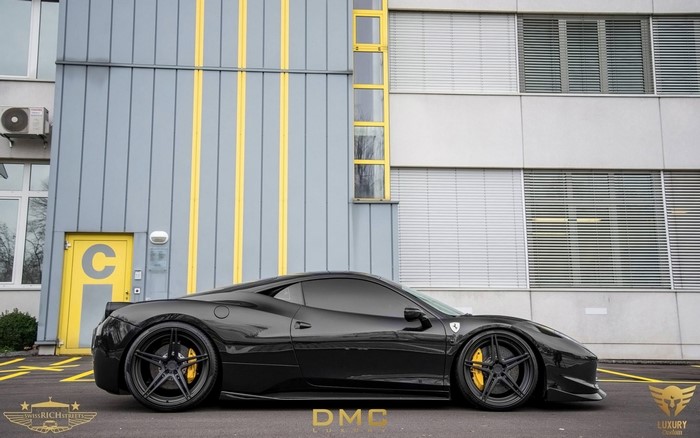 Black DMC Ferrari 458 Italia Elegante