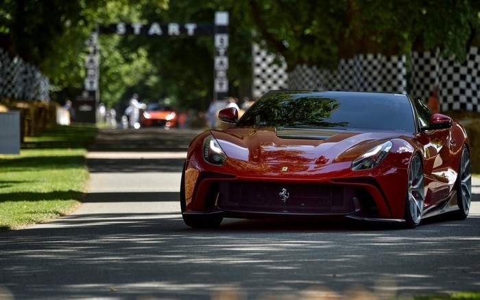 Red Ferrari F12 TRS at Goodwood Festival of Speed
