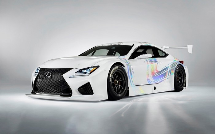 White Lexus RC F GT3 Concept race car