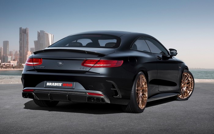 Black Brabus 850 Biturbo Coupe with bronze wheels