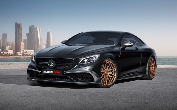 Black Brabus Mercedes Benz S63 850 Biturbo Coupe