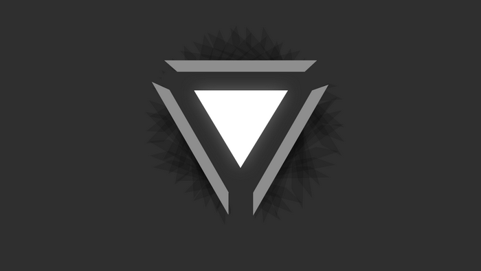 Abstract geometric triangle logo